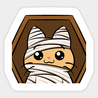 Halloween Costume Cats : Mummy Sticker